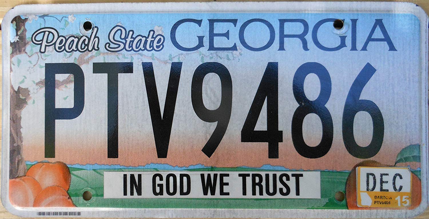 Ga State License Plates