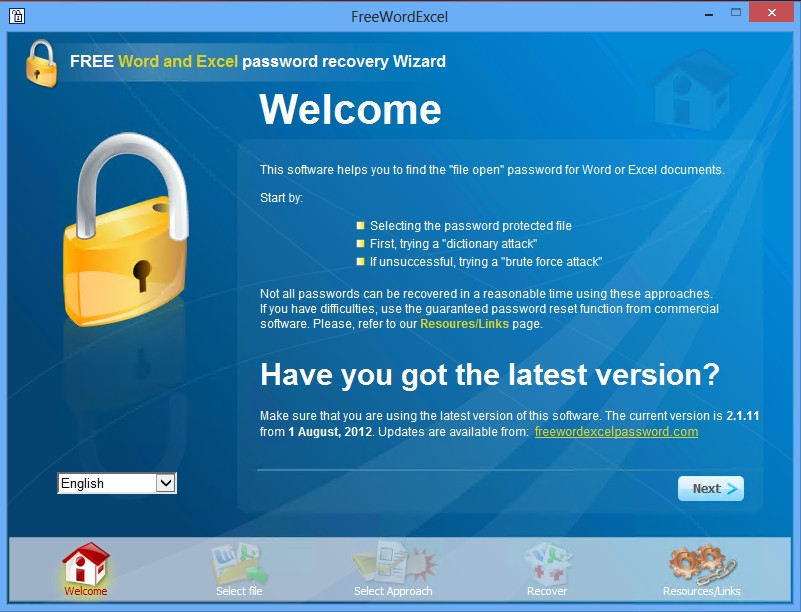 Excel Password Recovery Free Online